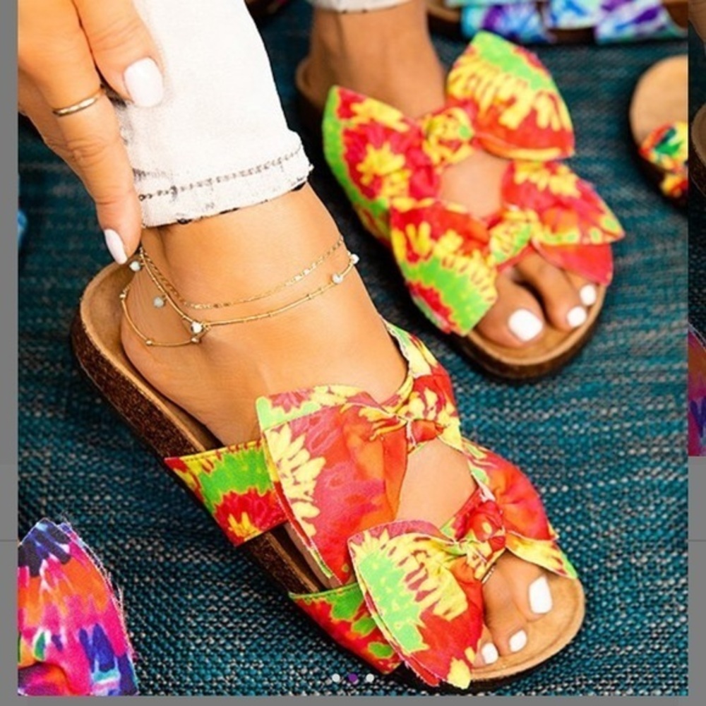 Birk style 3 band tye dye slip in - 6.5 nwt